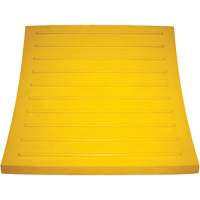Wheel Chock, Polyurethane, Yellow, 15-1/4" W x 12-1/8" D x 10-3/4" H NTL Industrial
