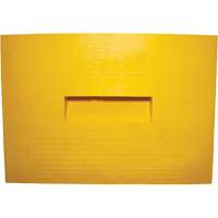 Wheel Chock, Polyurethane, Yellow, 15-1/4" W x 12-1/8" D x 10-3/4" H NTL Industrial