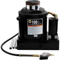 Air Actuated Bottle Jack, 100 Ton(s), Air Hydraulic/Manual Hydraulic, 17-22/25" Raised Height NTL Industrial