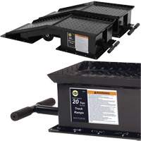 Heavy-Duty Truck Ramps with Long T-Handle, 40000 lbs. Capacity, 45" L, 13-1/2" W, 9-19/50" H NTL Industrial