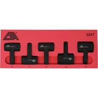 Exhaust Gas Sensor Socket Set, 5 Pieces, 1/2" Drive Size NTL Industrial