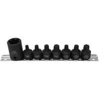 Pickup Truck Bed Bolt Socket/Bit Set, 8 Pieces, 1/2"/3/8" Drive Size NTL Industrial