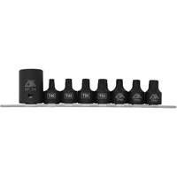 Pickup Truck Bed Bolt Socket/Bit Set, 8 Pieces, 1/2"/3/8" Drive Size NTL Industrial