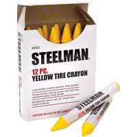 Semi-Permanent Yellow Tire Marking Crayons NTL Industrial