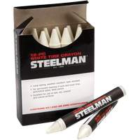 Semi-Permanent White Tire Marking Crayons NTL Industrial