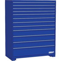 Modular Drawer Cabinet, 12 Drawers, 60" W x 28" D x 60" H, Blue NTL Industrial