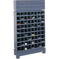 Modular Small Parts Storage Unit, Steel, 18 Drawers, 33-3/4" x 12-1/4" x 58-5/8", Grey FN371 | NTL Industrial