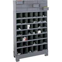 Modular Small Parts Storage Unit, Steel, 18 Drawers, 33-3/4" x 12-1/4" x 58-5/8", Grey FN373 | NTL Industrial