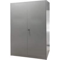 Storage Cabinet, Steel, 4 Shelves, 78" H x 48" W x 24" D, Grey FN427 | NTL Industrial