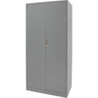Armoire de rangement combin&eacute;e, 36" la x 18" p x 72" h, Gris NTL Industrial