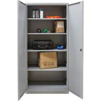 Armoires de rangement Hi-Boy, Acier, 4 Tablettes, 72" h x 36" la x 18" P, Gris NTL Industrial