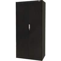 Hi-Boy Storage Cabinet, Steel, 4 Shelves, 72" H x 36" W x 18" D, Black NTL Industrial