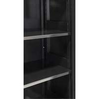 Hi-Boy Storage Cabinet, Steel, 4 Shelves, 72" H x 36" W x 18" D, Black NTL Industrial