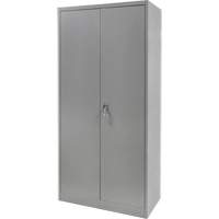 Armoire garde-robe, Acier, 36" la x 18" p x 72" h, Gris NTL Industrial