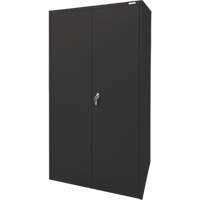 Storage Cabinet, Steel, 4 Shelves, 78" H x 36" W x 24" D, Black NTL Industrial