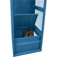 Gear Locker, Steel, 24" W x 18" D x 72" H, Dark Blue NTL Industrial
