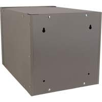 Stackable Cube Locker, 12" x 18" x 12", Steel, Grey, Knocked Down NTL Industrial