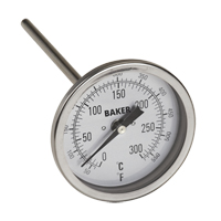 Thermom&egrave;tres bilames, Contact, Analogique, 50-550°F (0-260°C) NTL Industrial
