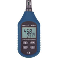 Compact Temperature & Humidity Meter, 0% - 100% RH, 14°- 140° F ( -10° - 60° C ) IB974 | NTL Industrial