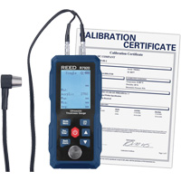Thickness Gauge with Calibration Certificate, Digital Display, Ultrasound, 0.04" - 11.8" (1 mm - 300 mm) Range ID027 | NTL Industrial