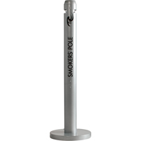 Cendriers Smokers' Pole, Sur pied, Aluminium, Hauteur 41" NTL Industrial