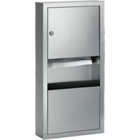 Combinaisons distributeurs d'essuie-mains & poubelle, Manuel, 14" la x 4" p x 28" h NTL Industrial