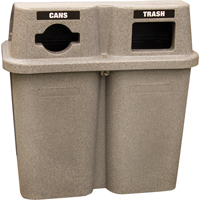 Contenants de recyclage Bullseye<sup>MC</sup>, Bord de rue, Plastique, 2 x 114L/60 gal. US JC592 | NTL Industrial