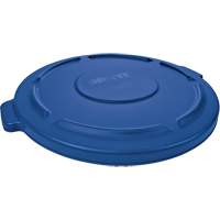 Couvercle rond pour poubelle Brute, Couvercle plat, Plastique, Convient aux contenants 22-1/4" dia. NTL Industrial
