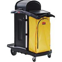 Janitorial Cleaning Cart, 48" x 22" x 53", Plastic, Black JD658 | NTL Industrial
