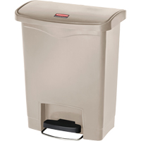 Slim Jim&reg; Waste Container, Resin, 8 US gal. Capacity NTL Industrial