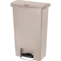 Slim Jim&reg; Waste Container, Resin, 13 US gal. Capacity NTL Industrial