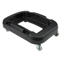 Recycling & Waste Receptacle Dolly, Polypropylene, Black, Fits: 17-1/4" x 12-1/2" JH483 | NTL Industrial