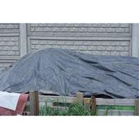 Tarp, Light Industrial Duty, Black, 6' x 8' x 8 mils NTL Industrial