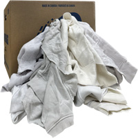 Wiping Rags, Fleece, White, 20 lbs. JI501 | NTL Industrial
