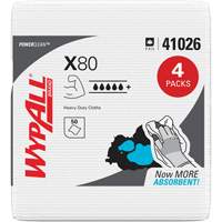 X80 Wipers, Heavy-Duty, 12-1/2" L x 12" W NTL Industrial