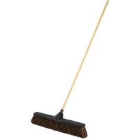 Heavy-Duty Push Broom, 24", Coarse, Natural Fibres Bristles JK964 | NTL Industrial
