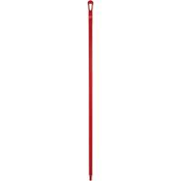 Ultra Hygiene Handle, Broom/Scraper/Squeegee, Red, Ergonomic, 59" L NTL Industrial