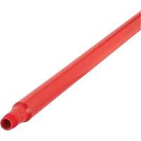 Ultra Hygiene Handle, Broom/Scraper/Squeegee, Red, Ergonomic, 59" L NTL Industrial