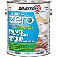 Bulls Eye Zero Low VOC Primer, 3.78 L, Gallon, Tintable White NTL Industrial