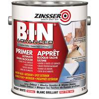 B-I-N&reg; Advanced Synthetic Shellac Based Primer, 3.78 L, Gallon, Tintable Bright White NTL Industrial