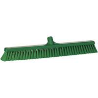 T&ecirc;te de balai-brosse pour petites particules, Crins Fin, 24", Polyester, Vert NTL Industrial