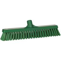 T&ecirc;te de balai-brosse &agrave; soies combin&eacute;es, Crins Cors&eacute;/Fin, 16-1/2", Polyester, Vert NTL Industrial