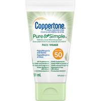 Pure & Simple<sup>®</sup> Face Sunscreen, SPF 50, Lotion JM043 | NTL Industrial