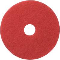 Tampons &agrave; lustrer pour planchers, 12", Lustrage, Rouge NTL Industrial