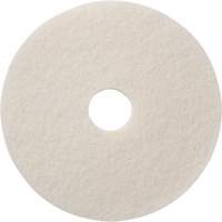 Tampons &agrave; polir pour planchers, 12", Polissage, Blanc NTL Industrial