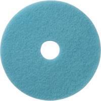 Tampons &agrave; polir pour planchers Luster Lite, 19", Brunissage, Bleu p&acirc;le NTL Industrial