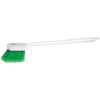 Brosse &agrave; recoins &agrave; manche long, 20" l, Soies PVC, Vert NTL Industrial