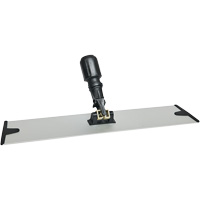 Support de vadrouille &agrave; &eacute;pousseter en microfibres &agrave; boucles et crochets, 18", Aluminium NTL Industrial