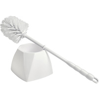 Bowl Brush with Caddy, 15-1/2" L, Polypropylene Bristles, White NTL Industrial
