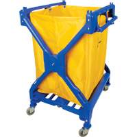 Laundry Cart, Plastic, 25-3/8" W x 25" D x 38-1/2" H, 33 lbs. Capacity JN503 | NTL Industrial